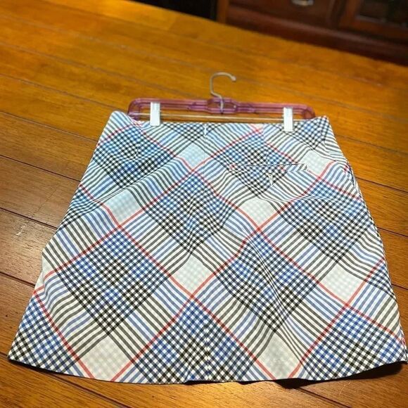 EUC Lady Hagen Blue 7 Red Skort Size 6 #SK #1 - Picture 3 of 5